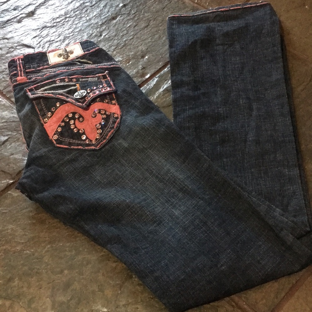 Laguna Beach Women's 26 Jeans Embellished Crystals